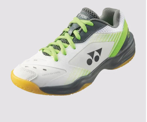 Yonex Power Cushion 65 Junior (White/Lime) on sale at Badminton Warehouse