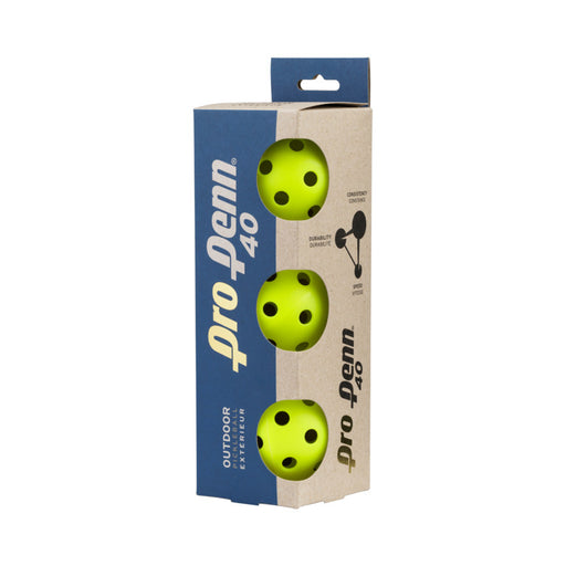 Pro Penn 40 Outdoor 3 Pack Pickleballs on sale at Badminton Warehouse