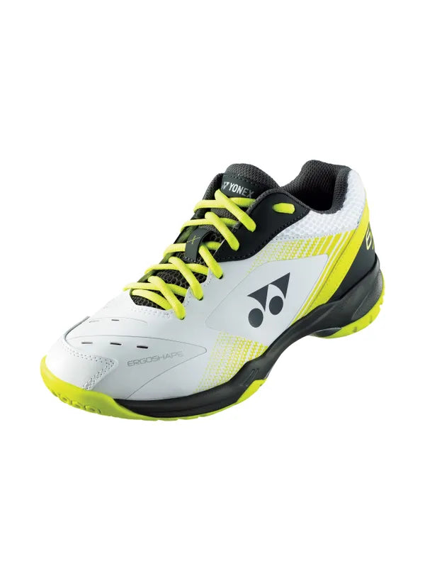Yonex PC 65 X3 Unisex Badminton Court Shoe (White/Lime) Yonex PC 65 X3 Unisex Badminton Court Shoe (White/Lime)