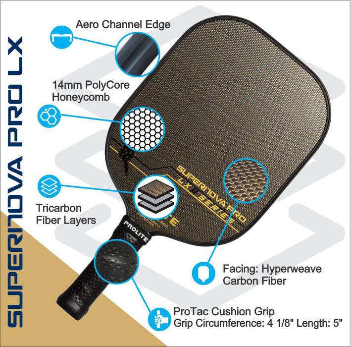 PROLITE Supernova Pro LX Pickleball Paddle on sale at Badminton Warehouse
