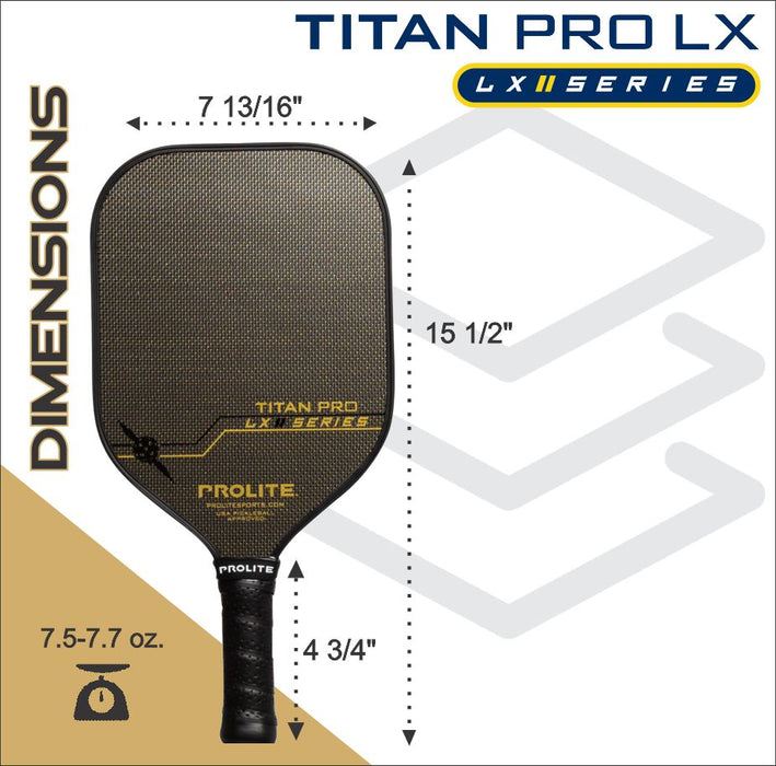 Prolite Titan Pro LX Pickleball Paddle on sale at Badminton Warehouse
