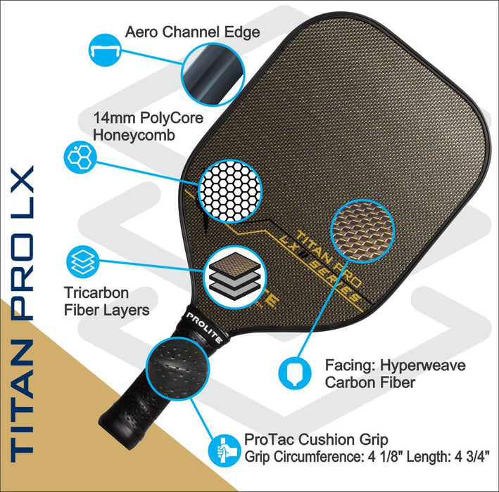 Prolite Titan Pro LX Pickleball Paddle on sale at Badminton Warehouse