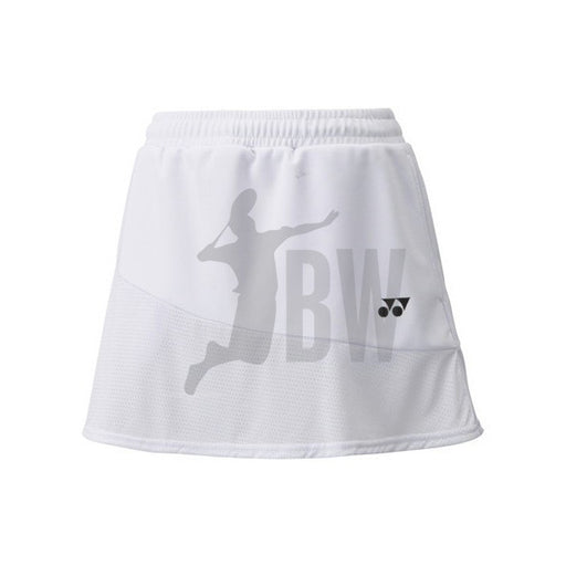 Yonex 26020 Women's Tournament Skort (White) on sale at Badminton Warehouse