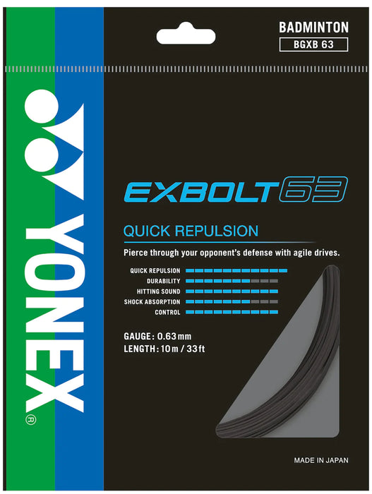 Yonex Exbolt 63 Badminton String on sale at Badminton Warehouse